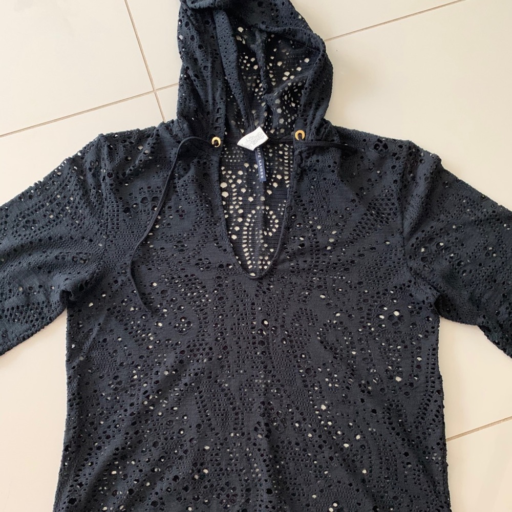 ralph lauren woman’s navy top size L